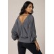 Blusa Moicana Malha Morcego Mescla