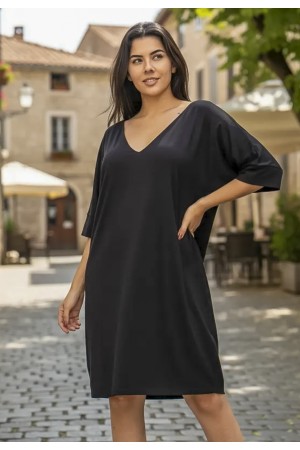 Vestido Curto Kauane Malha Preto