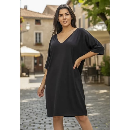 Vestido Curto Kauane Malha Preto