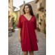 Vestido Curto Kauane Malha Bordô