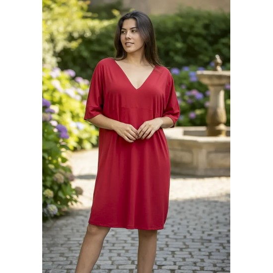 Vestido Curto Kauane Malha Bordô