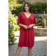 Vestido Curto Kauane Malha Bordô