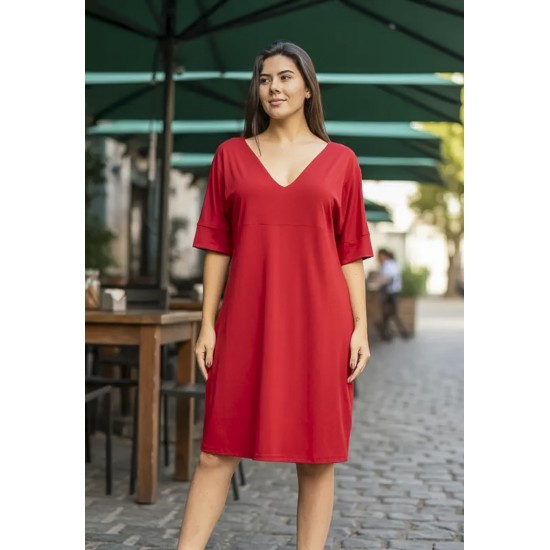 Vestido Curto Kauane Malha Bordô