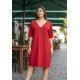 Vestido Curto Kauane Malha Bordô