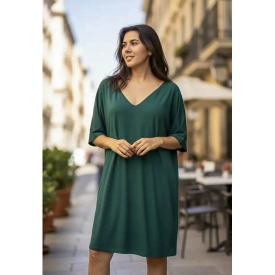 Vestido Curto Kauane Malha Verde