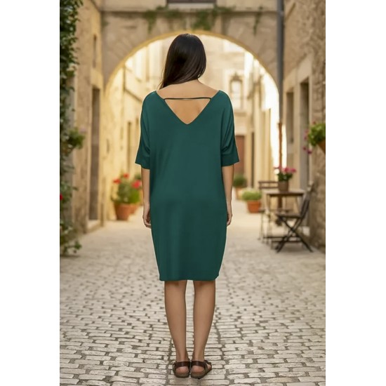 Vestido Curto Kauane Malha Verde