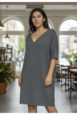 Vestido Curto Kauane Malha Mescla