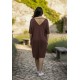 Vestido Curto Kauane Malha Marrom