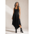Vestido Midi Baitaca Malha de Bico Preta