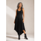 Vestido Midi Baitaca Malha de Bico Preta