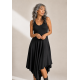 Vestido Midi Baitaca Malha de Bico Preta