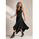 Vestido Midi Baitaca Malha de Bico Preta