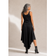 Vestido Midi Baitaca Malha de Bico Preta