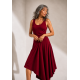 Vestido Midi Baitaca Malha de Bico Bordô