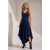 Vestido Midi Baitaca Malha de Bico Azul Marinho