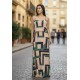 Vestido Longo Amana Malha Aberturas Estampa Chapada de Areia