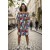 Vestido Curto Itapema Ombro a Ombro Estampa Floresce