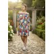 Vestido Curto Itapema Ombro a Ombro Estampa Floresce