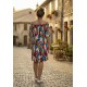 Vestido Curto Itapema Ombro a Ombro Estampa Floresce
