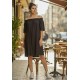 Vestido Curto Itapema Ombro a Ombro Preto