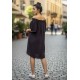 Vestido Curto Itapema Ombro a Ombro Preto