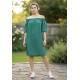 Vestido Curto Itapema Ombro a Ombro Verde