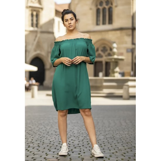 Vestido Curto Itapema Ombro a Ombro Verde