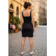 Vestido Curto Jupira Tubinho Viscose Preto