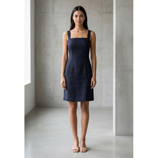Vestido Curto Jupira Tubinho Viscose Preto