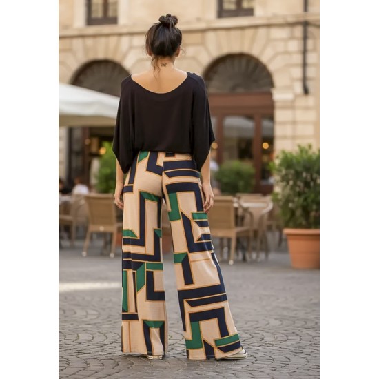 Calça Pantalona Granja Malha Chapada de Areia