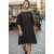 Vestido Curto Iara Viscose Ombro a Mostra Preto