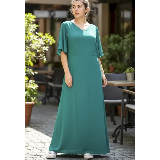 Vestido Longo Jaciara Viscose Verde