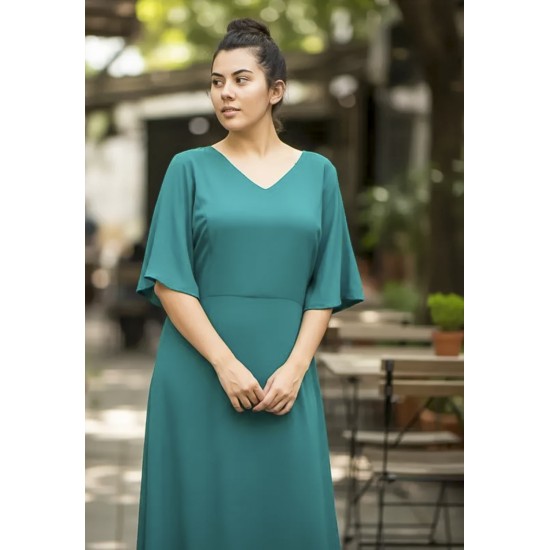 Vestido Longo Jaciara Viscose Verde