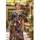 Vestido Longo Jaciara Viscose Estampa Aurora Urbana
