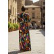 Vestido Longo Jaciara Viscose Estampa Aurora Urbana