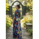 Vestido Longo Jaciara Viscose Estampa Maré Vibrante