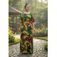 Vestido Longo Jaciara Viscose Estampa Festa dos Tucanos