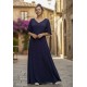 Vestido Longo Jaciara Viscose Azul Marinho