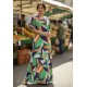 Vestido Longo Jaciara Viscose Estampa Brisa do Mar