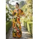 Vestido Longo Jaciara Viscose Estampa Flowers & Tucanos