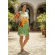 Vestido Curto Guaraciara Estampa Jardim do Sol