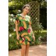 Vestido Curto Guaraciara Estampa Festa dos Tucanos