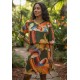Vestido Curto Kaolin Viscose Estampa Flowers & Tucanos