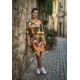 Vestido Curto Kaolin Viscose Estampa Flowers & Tucanos