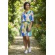 Vestido Curto Kaolin Viscose Estampa Selva Urbana