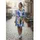 Vestido Curto Kaolin Viscose Estampa Selva Urbana