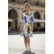 Vestido Curto Kaolin Viscose Estampa Selva Urbana