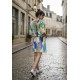 Vestido Curto Kaolin Viscose Estampa Selva Urbana
