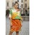 Vestido Curto Kaolin Viscose Estampa Jardim do Sol