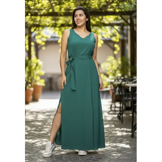 Vestido Longo Iúna Viscose Verde